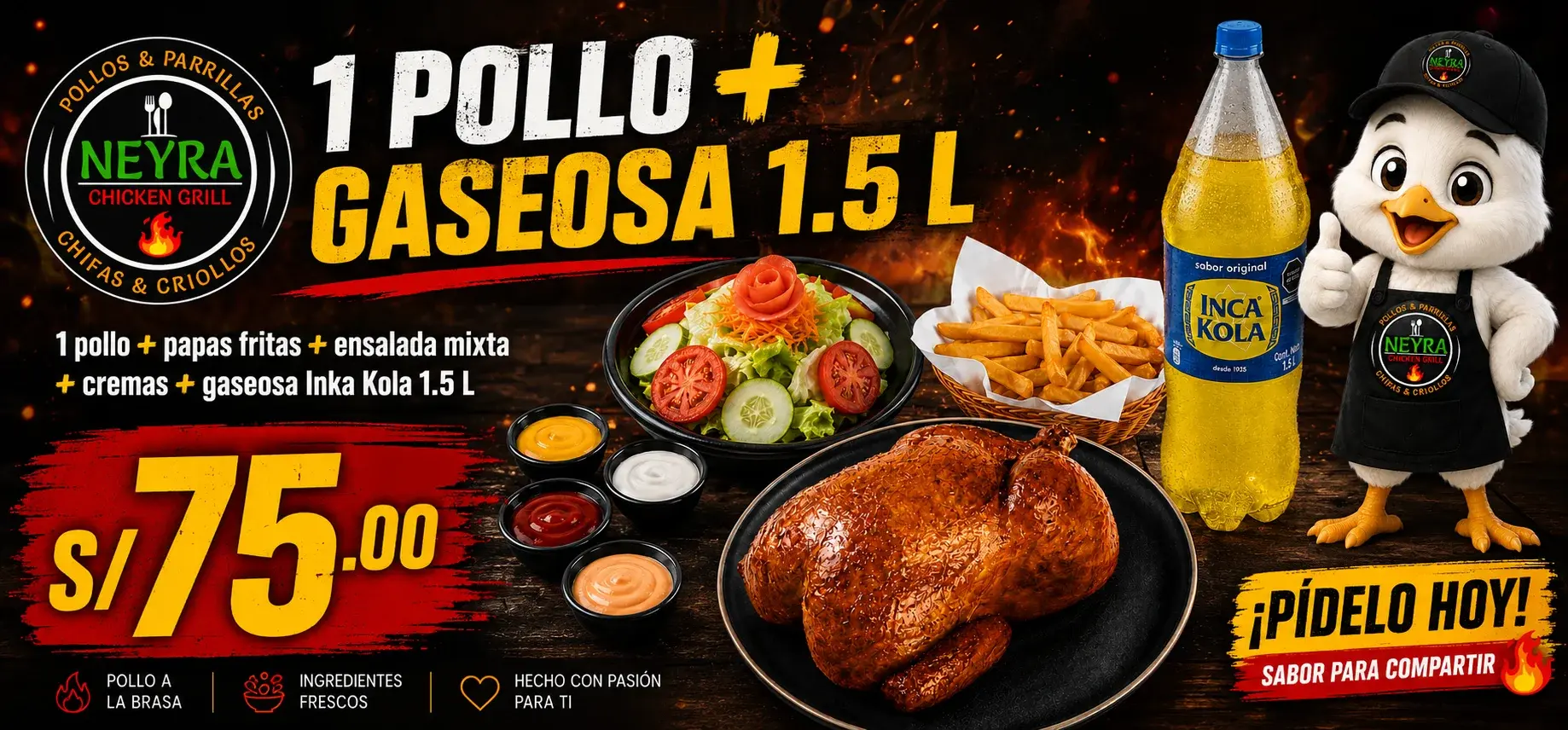 Oferta especial de Neyra Chicken Grill en Los Olivos